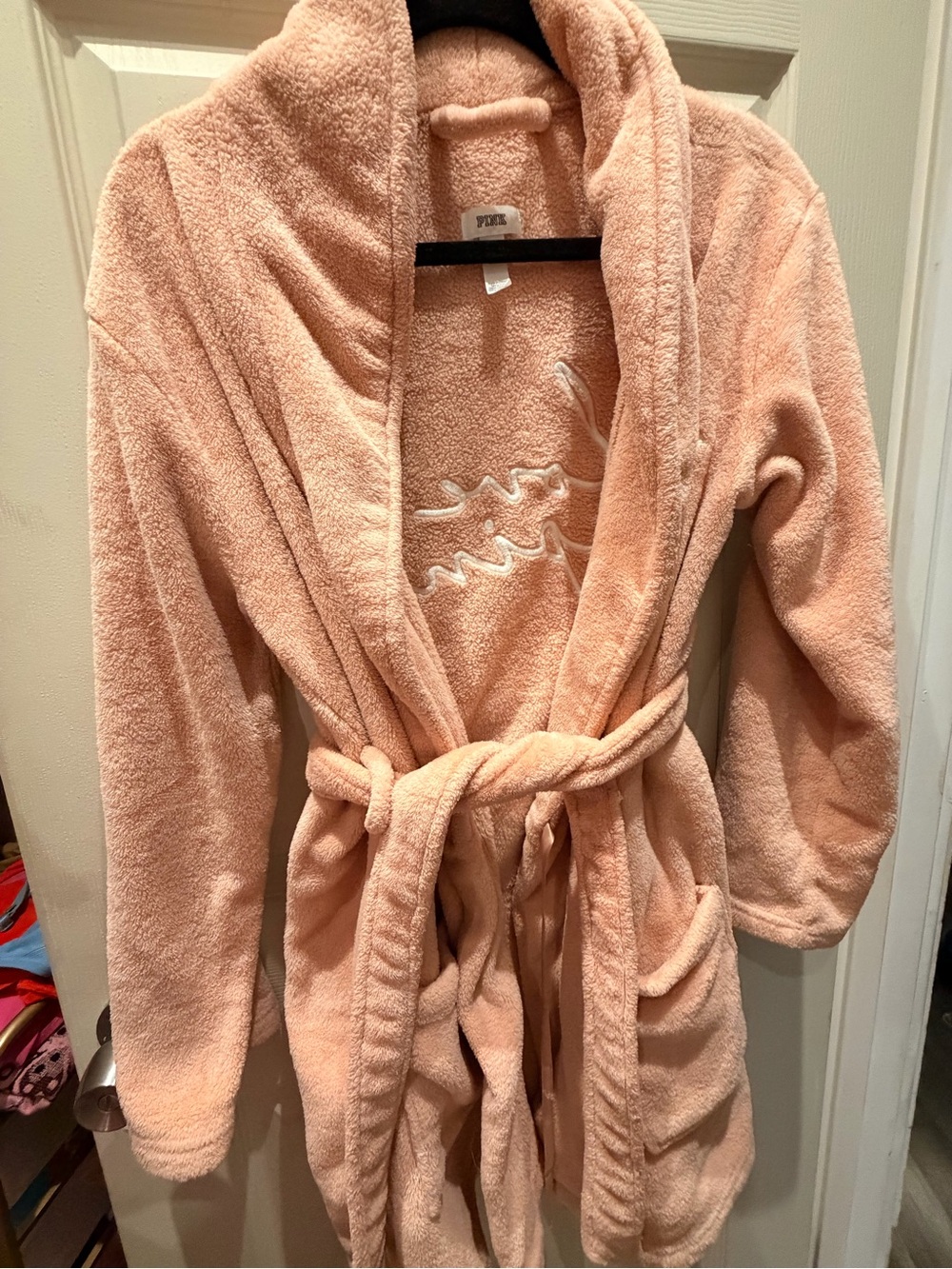 Cozy Pink Plush Robe - PINK Victoria's Secret *ONESIZE